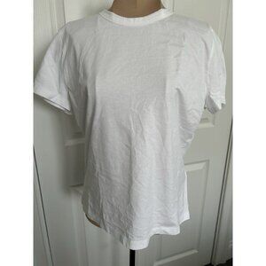 Madewell Womens Cotton Perfect Crewneck Tee Heritage White Size S NS581